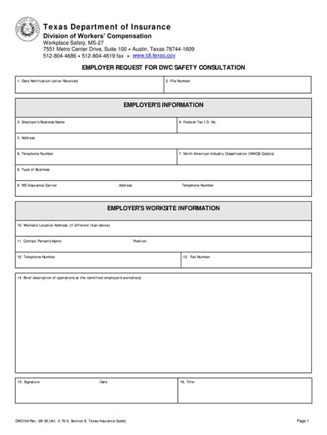 Fillable Online Insurance Tx Workplace Safety Ms27 Fax Email Print