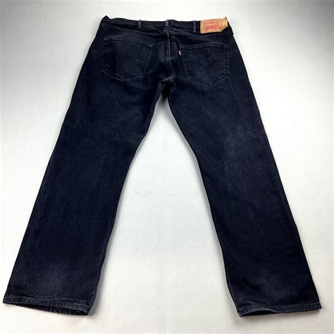 Levis Levis 501 Jeans 38x30 Black Denim Original Fit Straight Leg Grailed