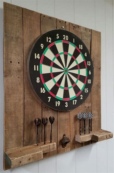 Handmade Rustic Pallet Dartboard Set Up Dart Board Wood Projects