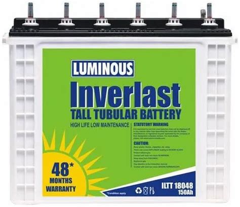 150 Ah Luminous Iltt18048 Inverlast Tall Tubular Battery At Best Price