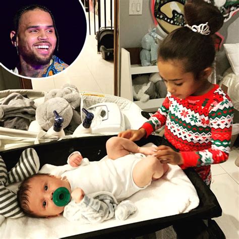 Chris Browns Daughter Proves Shes Already The Best Big Sister