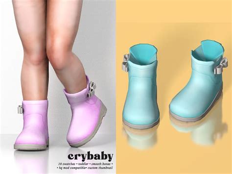 Crybaby Rain Boots Dissia Toddler F The Sims 4 Download