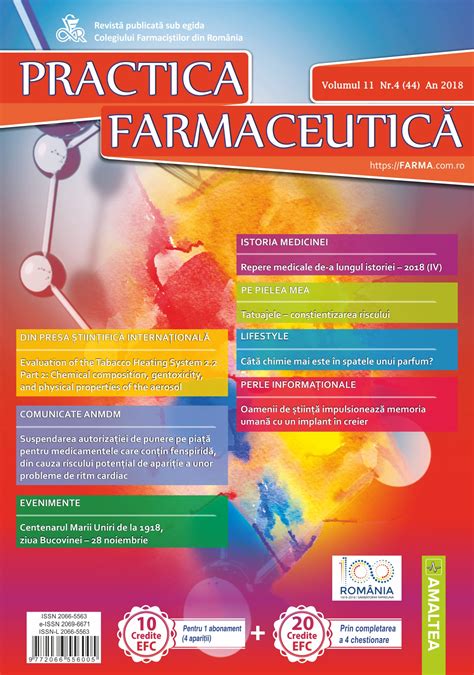 Revista Practica Farmaceutica Vol Xi No 4 44 2018 Romanian