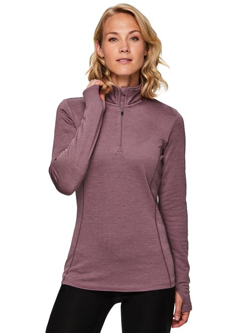 Rbx Rbx Active Womens Long Sleeve Athletic Training Thermal Fleece