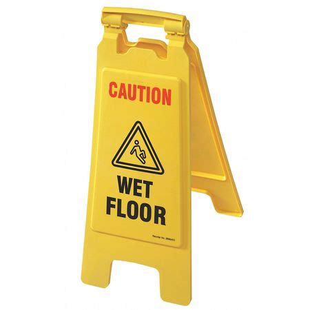 Safety Sign Floor Safety Sign Caution Wet Floor Eng Zoro