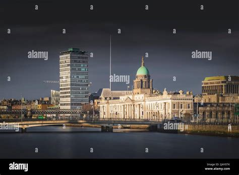 Dublin Skyline With Custom House Liberty Hall And Talbot Memorial