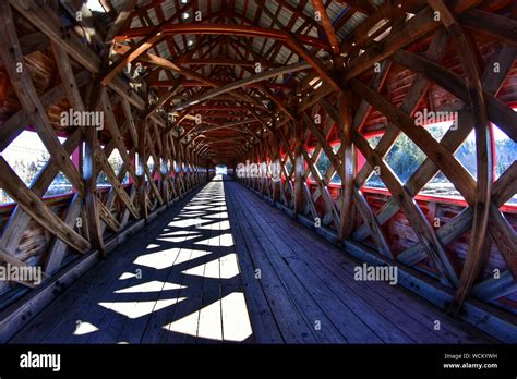Covered Wood Footbridge Hi Res Stock Photography And Images Alamy