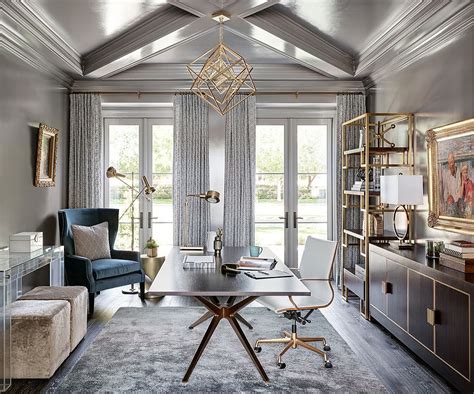 25 Trendy Gray Home Offices Combining Sophistication With Organization