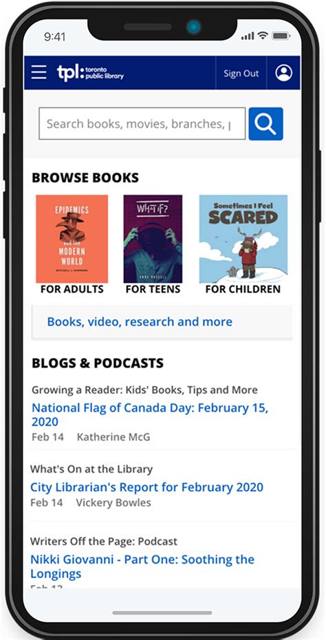 Mobile Apps For Library Services Toronto Public Library
