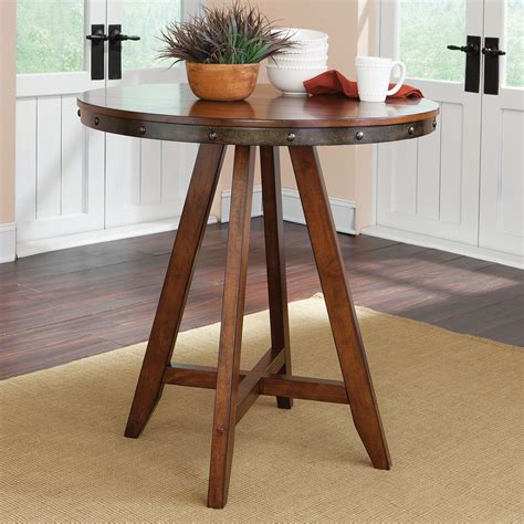Loon Peak Siskiyou Round Counter Height Dining Table And Reviews Wayfair