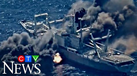 Watch This Decommissioned Us Navy Ship Get Blown Up During A Military