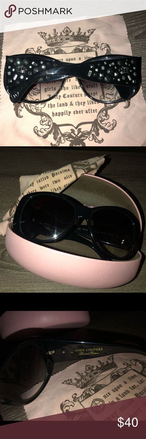 Juicy Couture Embellished Blacksilver Sunglasses Silver Sunglasses Juicy Couture Sunglasses
