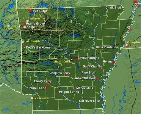 Civil War Battles In Arkansas Civil War Sites Civil War Battles