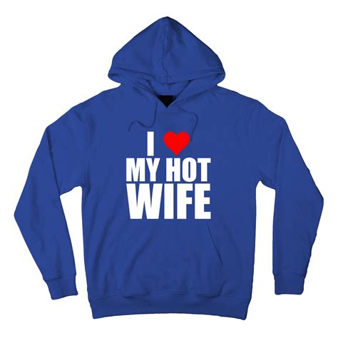 I Love My Hot Wife Love Moms Red Heart Wife Funny Husband Cute T