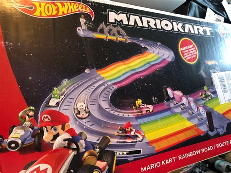 Hot Wheels Mario Kart Rainbow Road Raceway Track Set Trilhando Com Br