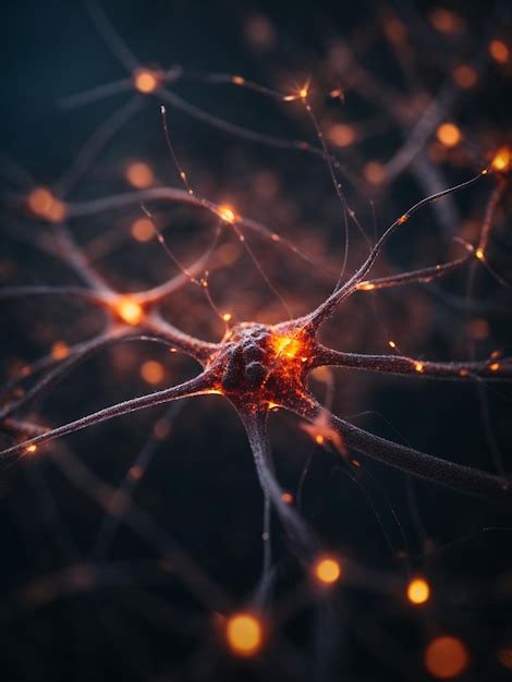 Premium Ai Image Human Brain Neuron 3d Art Illustration