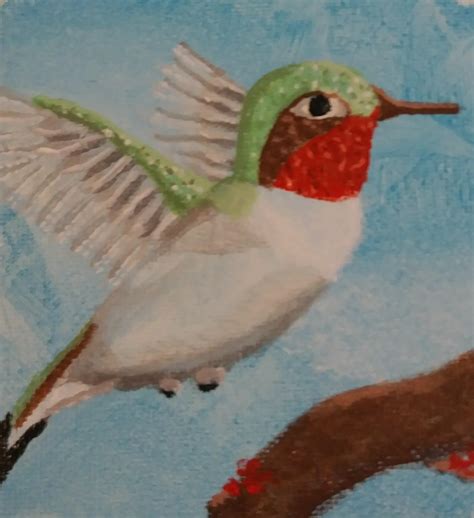 Hummingbird Me Acrylics 2020 Rart