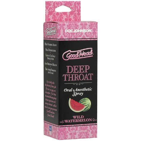 Goodhead Deep Throat Spray Sweet Strawberry 59ml Naughty But Nice