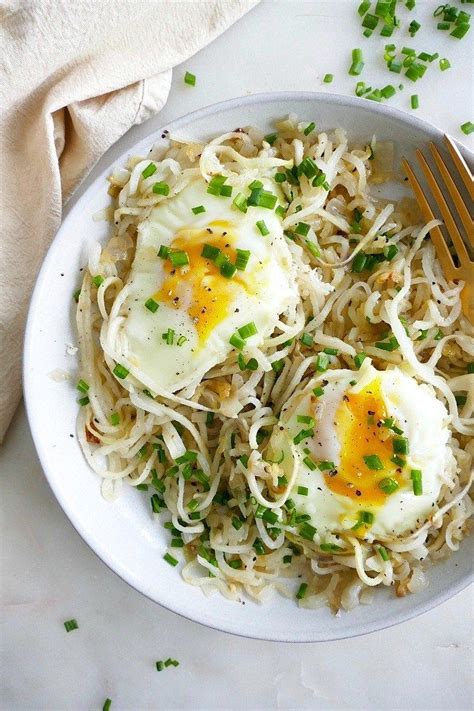 See more ideas about recipes, cooking recipes, egg noodle recipes. Turnip Noodles with Eggs and Chives | Recipe | Turnip recipes, Veggie recipes healthy, Healthy ...