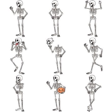 Human Skeleton Character Cartoon Bundle Friendlystock