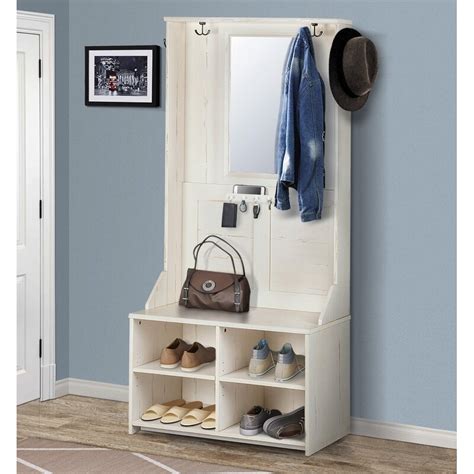 Dovecove Hall Tree With Bench And Shoe Storage And Reviews