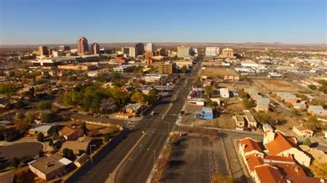 Albuquerque Skyline Downtown City Center New Mexico — Stock Video