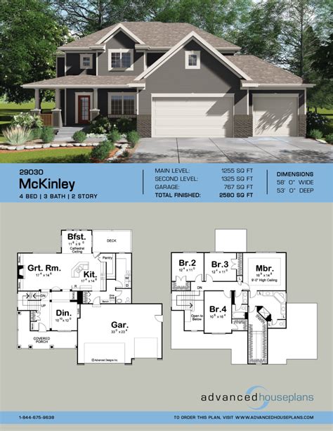 2 Story Traditional House Plan Mckinley Craftsman House Plans Sims