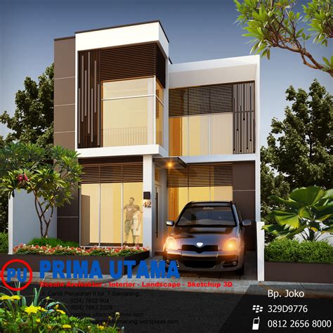 Desain rumah kotak minimalis modern 7 x 10 meter 2 lantai memiliki bentuk yang unik. Jawa Tengah | CV. PRIMA UTAMA | Page 5