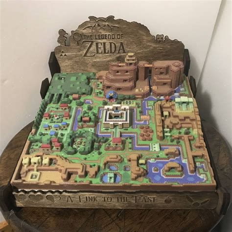 Gaming Art Taken To The Next Level A Link To The Past 3d Map Of
