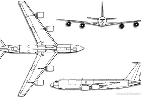 Boeing Kc 135 Stratotanker Aircraft Drawings Dimensions Figures
