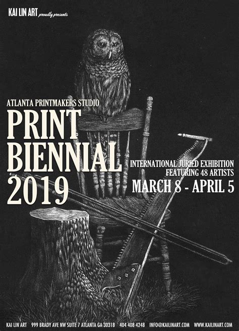 Atlanta Printmakers Studio Print Biennial 2019 Kai Lin Art