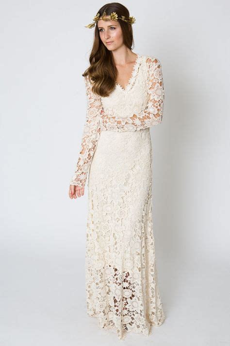 Irish Crochet Lace Wedding Dress C1912 Special Event Gown