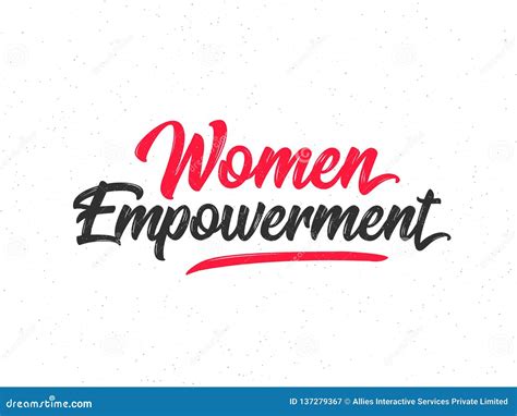 Calligraphic Text Women Empowerment Stock Illustration Illustration