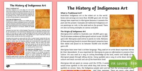 Traditional Aboriginal Art Fact Sheet Aboriginal Art