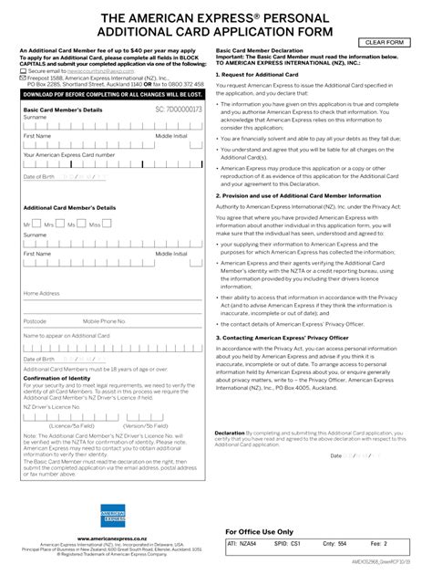 American Express Additional 2019 2023 Form Fill Out And Sign