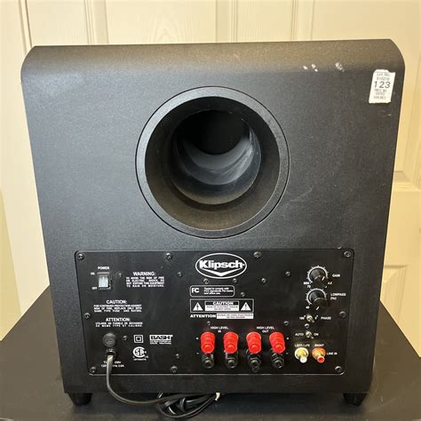 Klipsch Synergy Sub 10 Powered Subwoofer 120v Black Great Condition