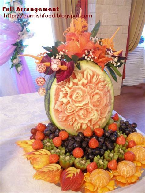 Garnishfoodblog Fruit Carving Arrangements And Food Garnishes