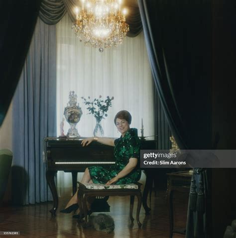 Opera Singer Renata Tebaldi Sitting At A Piano In Milan Italy 1960