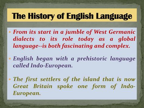 Ppt History Of English Language Powerpoint Presentation Free