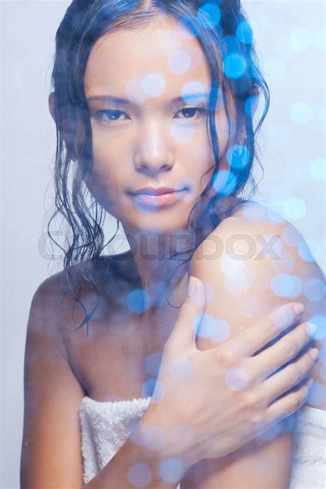 Shower Beauty Portrait Stock Image Colourbox