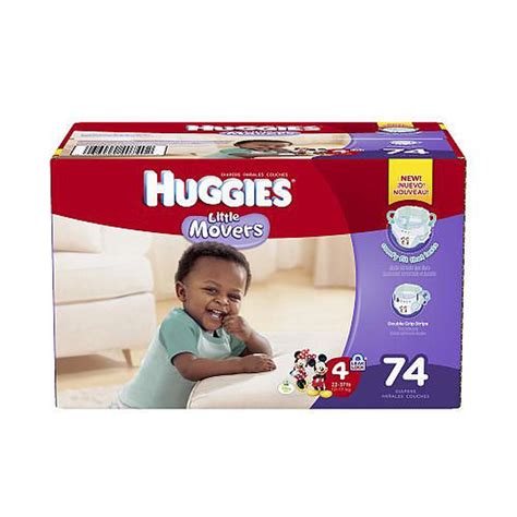 Huggies Little Movers Size 4 Baby Disposable Diapers 74 Count Buy