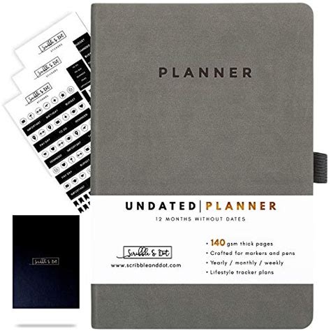 Buy Scribble And Dotplanner Undated Weekly Planner A5 No Dates Start