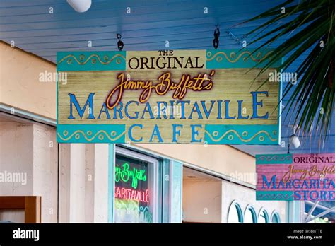 Sign Above Entrance To The Original Jimmy Buffetts Margaritaville Cafe