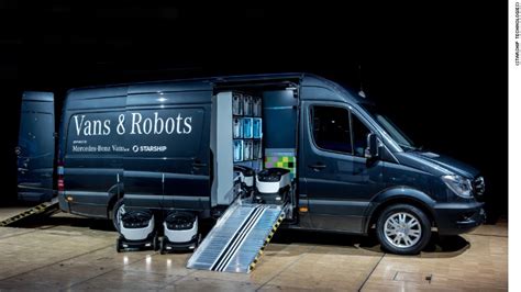 This Mercedes Benz Van Will Carry A Fleet Of Delivery Robots