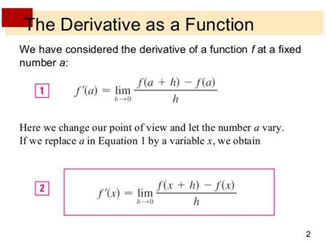 Derivative Of A Function Find The Derivative Of The Function Using
