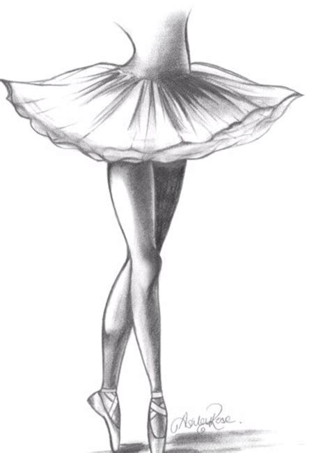 A Easy Pencil Drawings Realistic Drawings Ballerina Drawing Ballet