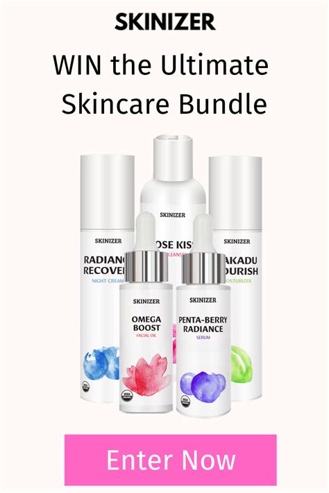 win the ultimate skincare bundle skinizer