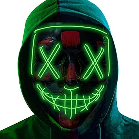 قیمت و خرید ماسک هالووین Led Light Up Mask For Festival Cosplay مهمانی