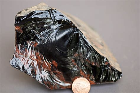 Obsidian And Conchoidal Fracture Volcanic Glass Geology Pics