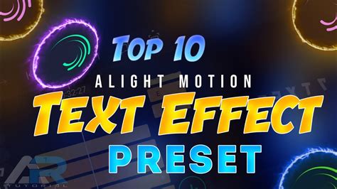 Alight Motion Text Effect Top 10 Text Effect In Alight Motion